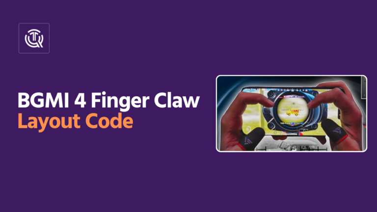 BGMI 4 Finger Claw Layout Code 2024